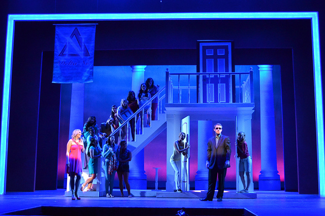 a scene from Legally Blonde the Musical. Branding Iron Theatre.